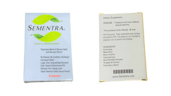 Sementra Box - 8 Capsules - Image 2